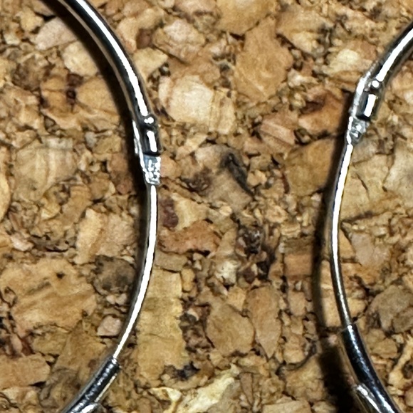 Sterling Silver Hoops - Picture 5 of 5